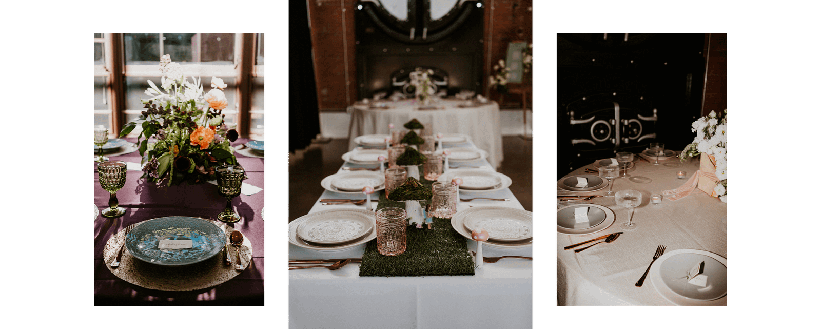 Blue table setting by AVENTZ Co.